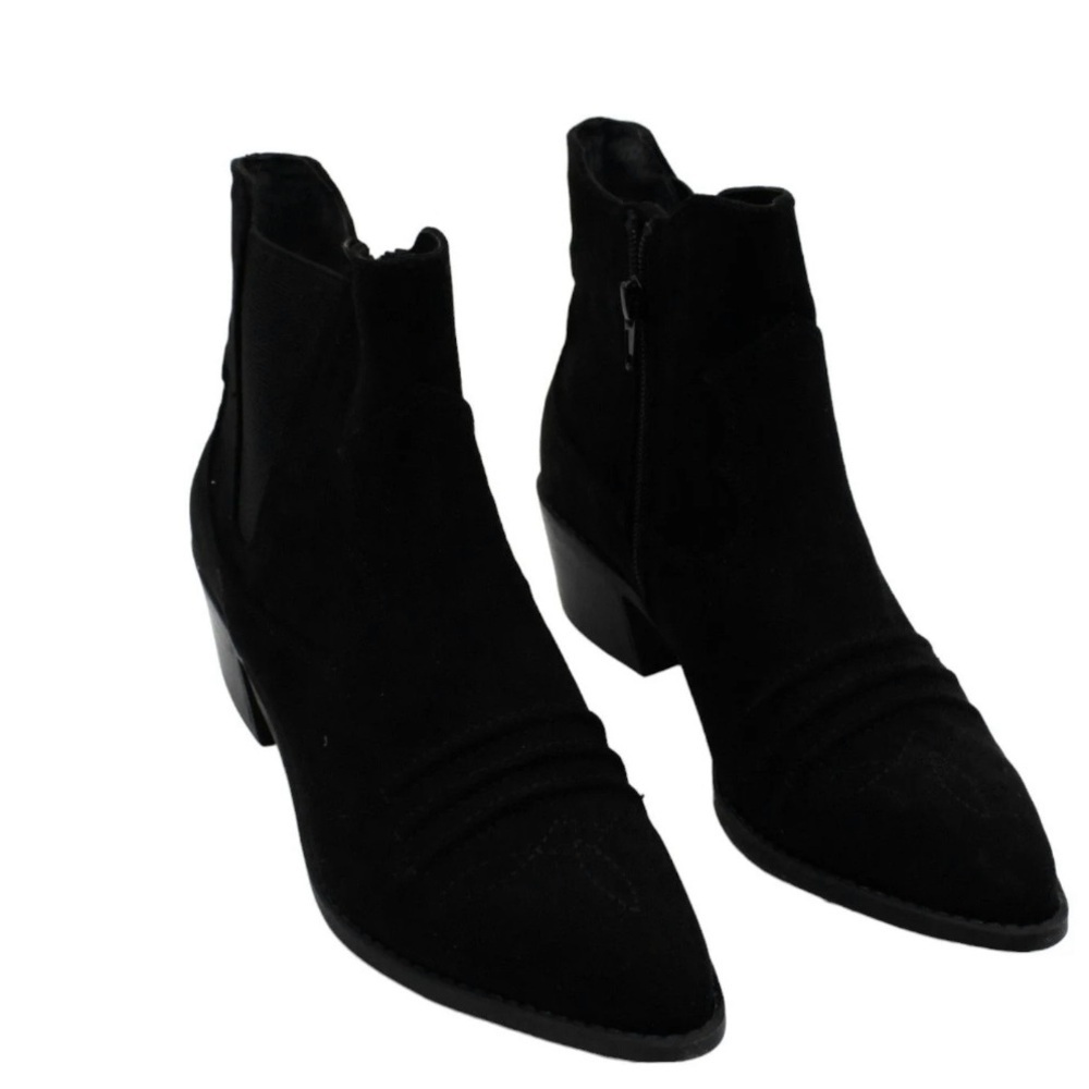 Carlos by Carlos Santana Montana Western Bootie, Black, Size 7.5, new in box